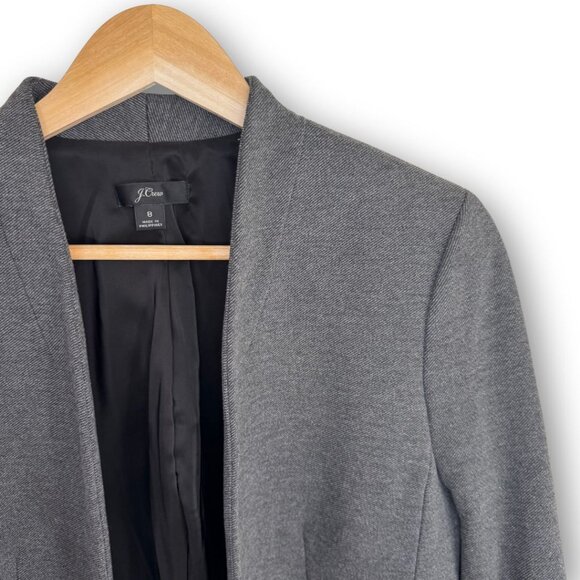NWOT J Crew Going Out Blazer Gray Stretch Twill size 8 - Picture 7 of 7